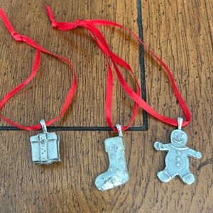 Pewter ornaments by Vilmain